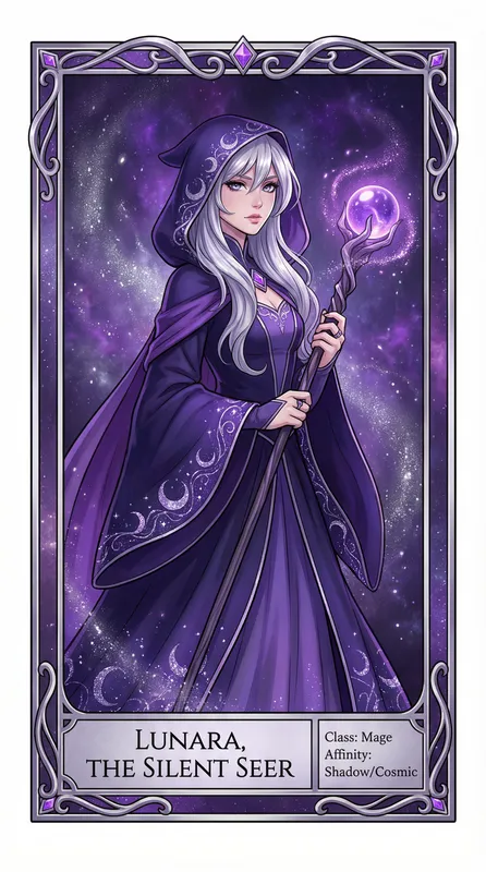 月影法师角色卡片——免费看黄软件精选动漫角色